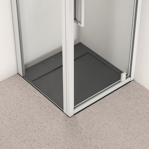 Ideal Standard i.life Ultra Flat S Non Slip Shower Tray 800 x 800mm Jet Black - T5229FV