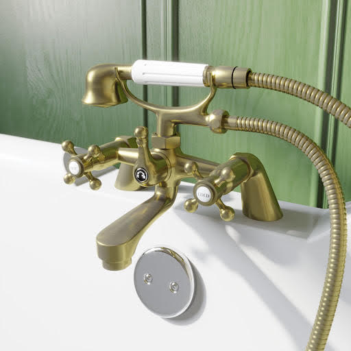 Park Lane Oxford Brass Bath Shower Mixer Tap