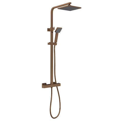 Aquari Quadro Concealed Thermostatic Mixer Shower - Bronze