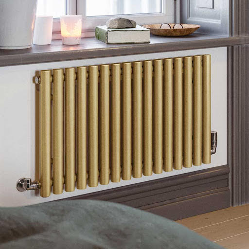 Terma Rolo Room Brass Designer Radiator 500 x 865 mm