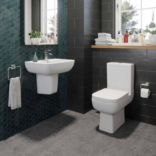 Contemporary Cloakroom Toilet & Semi Pedestal Basin Suites Plumbworld