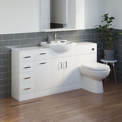 Bathroom Sink Cabinet Vanity Unit White Basin Storage Furniture Door ...
