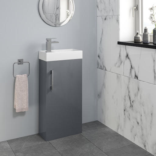 Aurora Grey Gloss Cloakroom Vanity Unit Basin 400mm Width - How To Fit A Cloakroom Vanity Unit Aurora Grey Gloss Cloakroom Vanity Unit Basin 400mm Width - How To Fit A Cloakroom Vanity Unit
