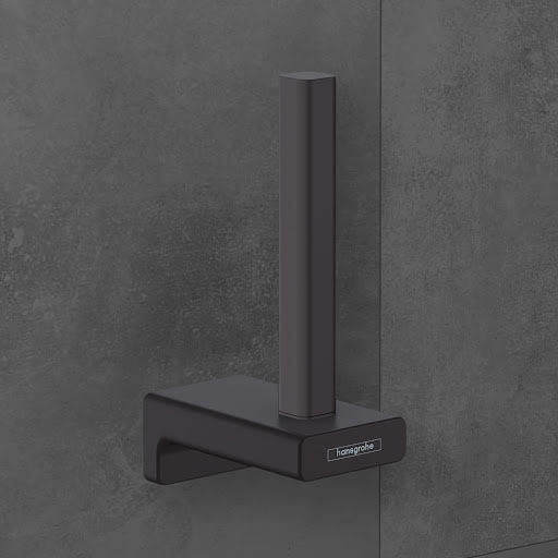 hansgrohe AddStoris Spare Toilet Roll Holder Matt Black - 41756670