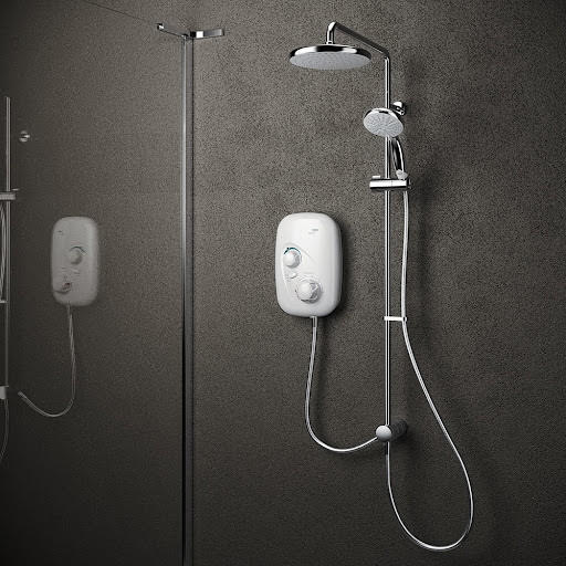 Mira Event XS Dual Outlet Thermostatic Power Shower - White Chrome