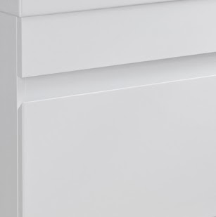 Avox white gloss soft close drawers
