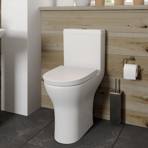Ceramica Arles Comfort Height Rimless Close Coupled Toilet & Soft Close Seat