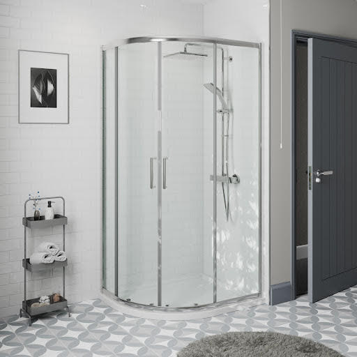Diamond Offset Quadrant Shower Enclosure 1200 x 800mm (Left Hand) - 8mm