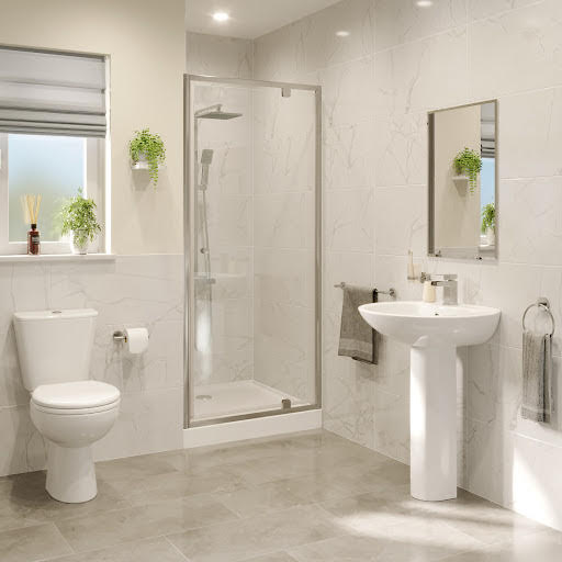 Hydrolux Pivot Shower Door 800mm with 800 x 800mm Raised Non Slip Tray and Waste - 4mm
