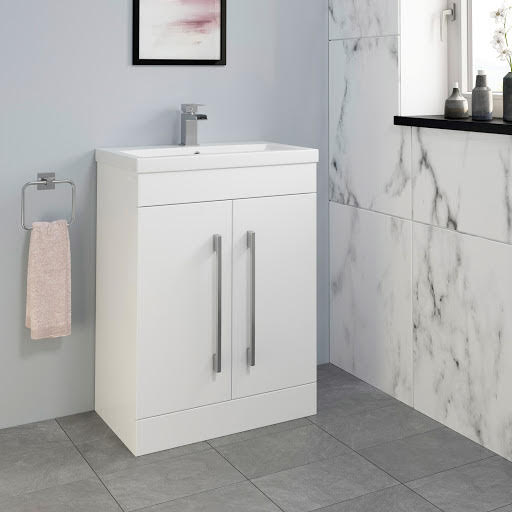 Aurora White Gloss Bathroom Furniture Plumbworld