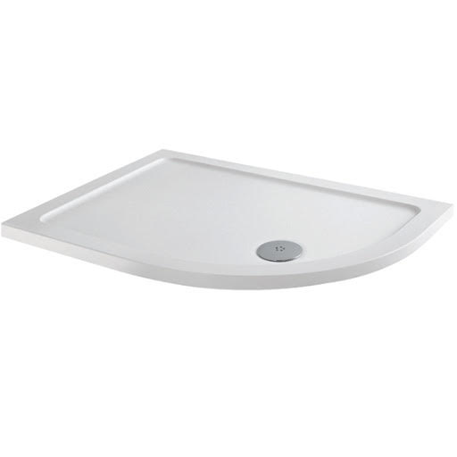 Podium Low Profile Offset Quadrant Anti Slip Shower Tray 1200 x 900mm with Waste (Right Entry)