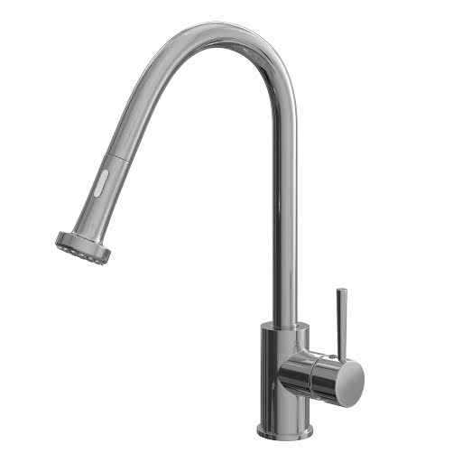 Sauber Pull Out Kitchen Tap - Single Lever Chrome