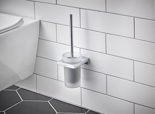 hansgrohe AddStoris Wall Mounted Toilet Brush Holder Chrome - 41752000