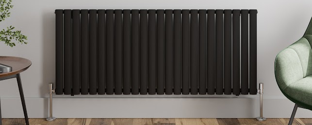 Lux Heat White Oval Horizontal Single Panel Designer Radiator 600mm  H White Oval Horizontal Single Panel Designer Radiator 600mm H X 1440mm W ~5065009234509 03c Mp - View #2