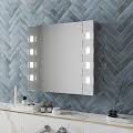 Bathroom Mirror Cabinets with Lights and Shaver Sockets