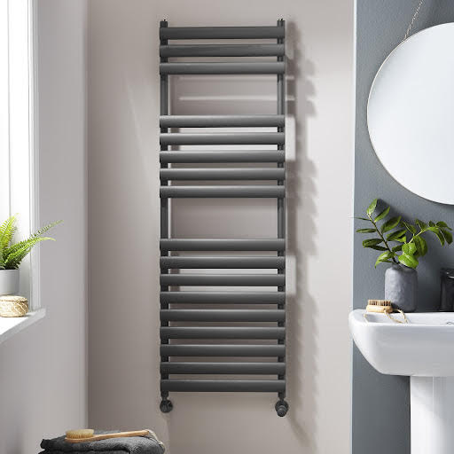 Towelrads Dorney Heated Towel Radiator - Anthracite 1500 x 500mm