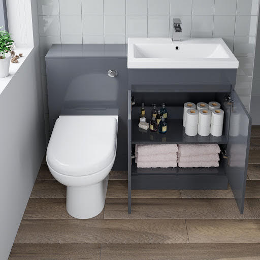 Artis Grey Gloss Bathroom Furniture Plumbworld
