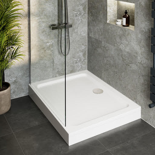 Hydrolux Raised 900 x 760mm Rectangular Shower Tray with Waste