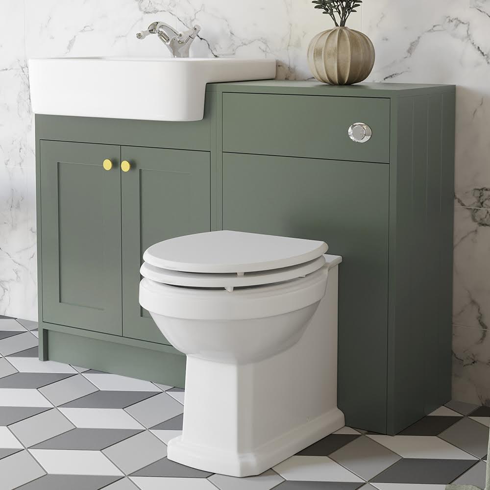 Park Lane Winchester Green Toilet & Vanity Unit 1120mm