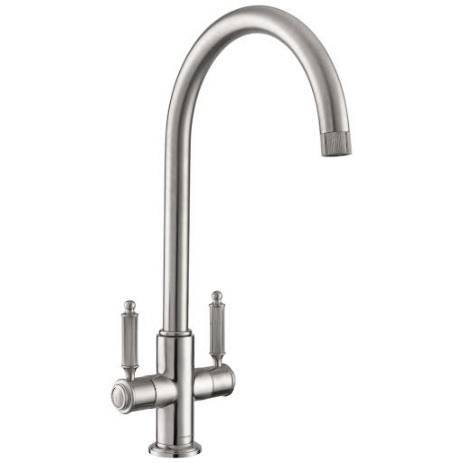Rangemaster Hemlock Traditional Kitchen Mixer Tap - Brushed Nickel - THEMDLBN