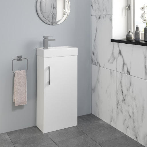 vanity units for small cloakrooms