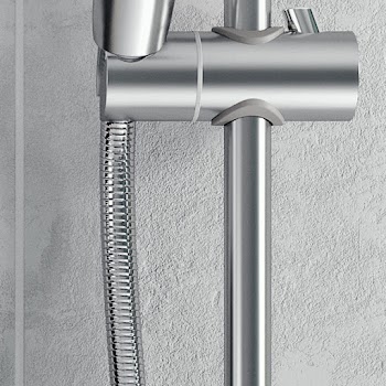 Gainsborough Slim Duo 9.5kW Electric Shower Black 3 Spray Head Handset Bathroom 16 Adjustable Handset Holder