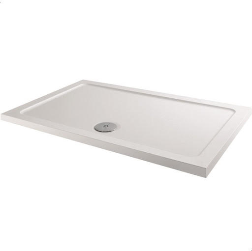 Hydrolux Low Profile Rectangular Shower Tray - 1000 x 760mm with Waste