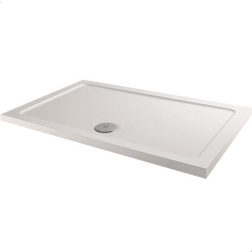 Hydrolux Low Profile 1200 x 700mm Shower Tray with Waste