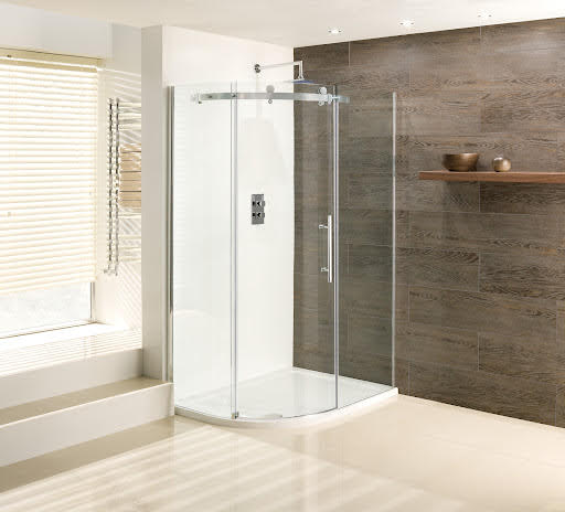Clario Vanguard Frameless Offset Quadrant Shower Enclosure 1000 x 800mm Left Hand – 10mm